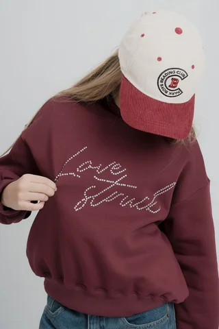 Hoddie Gala Con Capucha Stras  Love Strik - Vista 2
