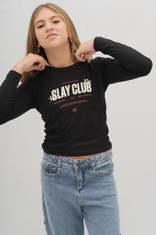 Remera Manga Larga Est Slay Club - Vista 1