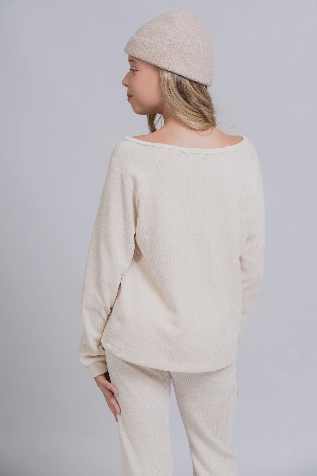 Sweaters Nyex De Textura Espiga Con Manga Ranglan. - 1