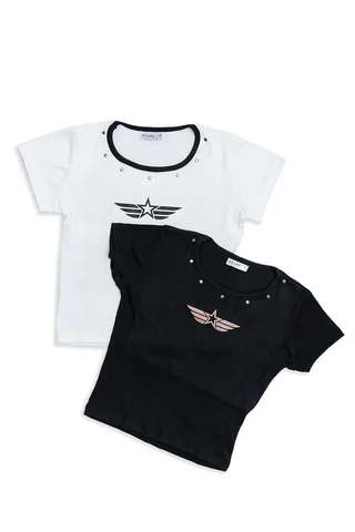 Rremera Morley Cuello Contracolor Estrellas Y Tachas Aplicadas - Vista 3