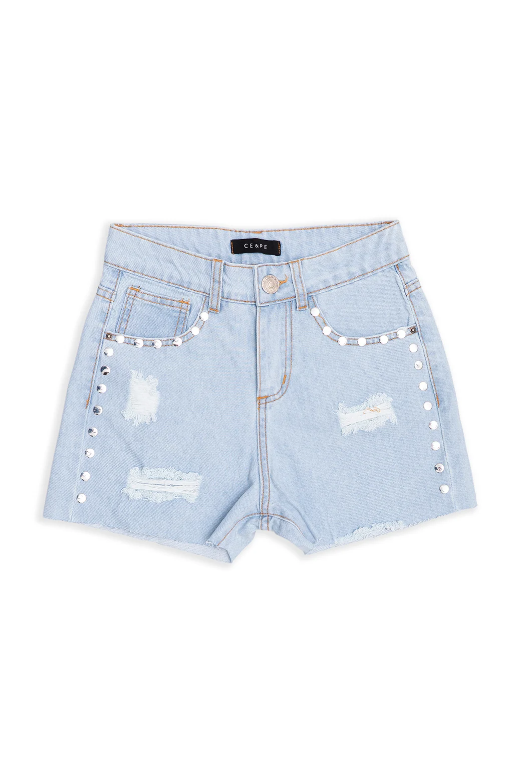 Short Al Corte Con Tachas - 0