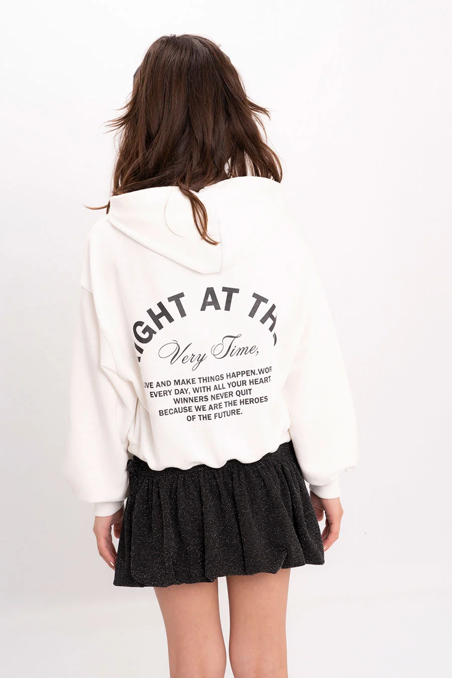 Hoddie Rustico C/ Estampado En Frente Y Espalda Rigth T This - 3