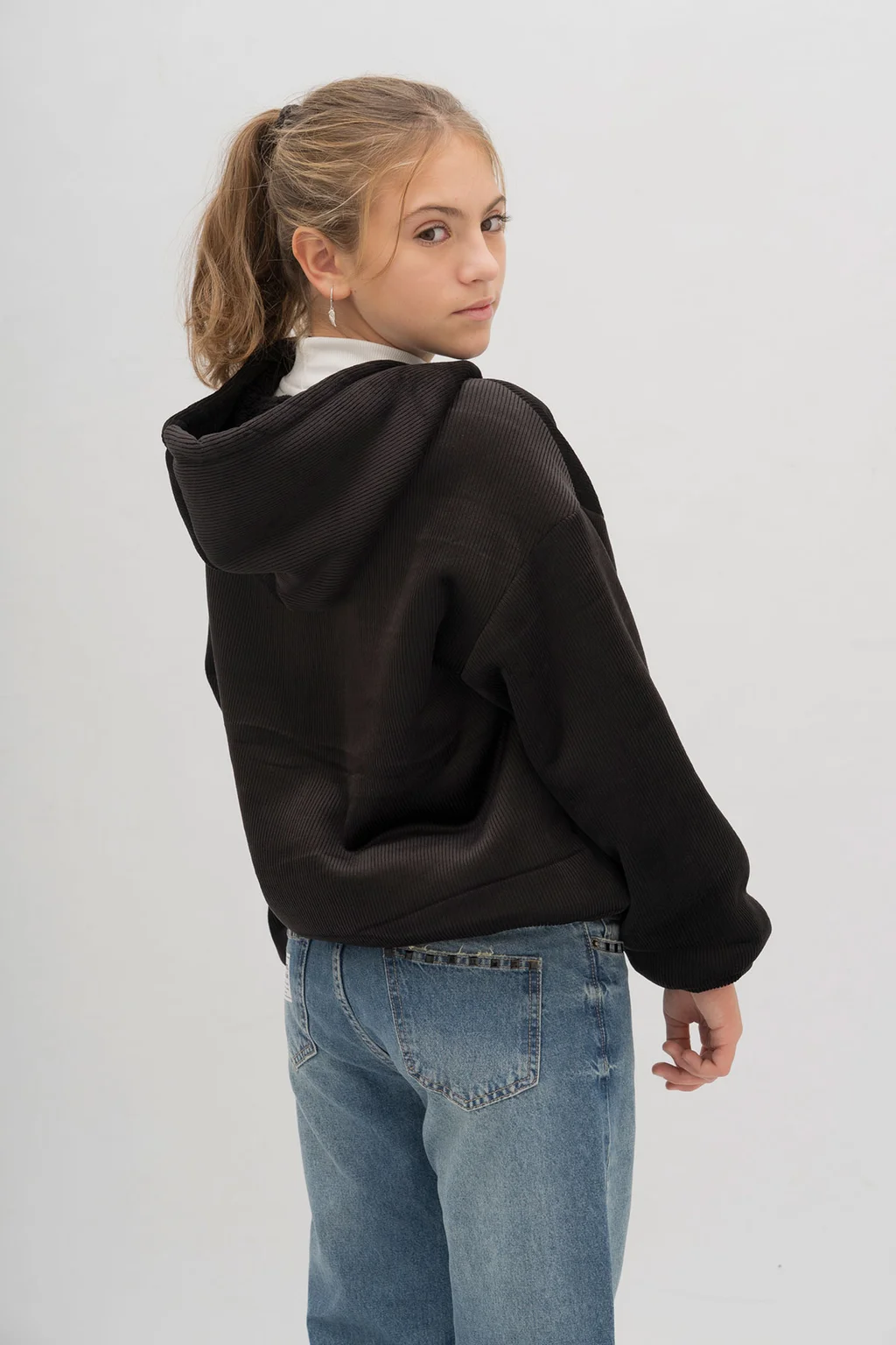 Campera Corderoy Bifaz Con Corderito Y Tira Cierres - 1