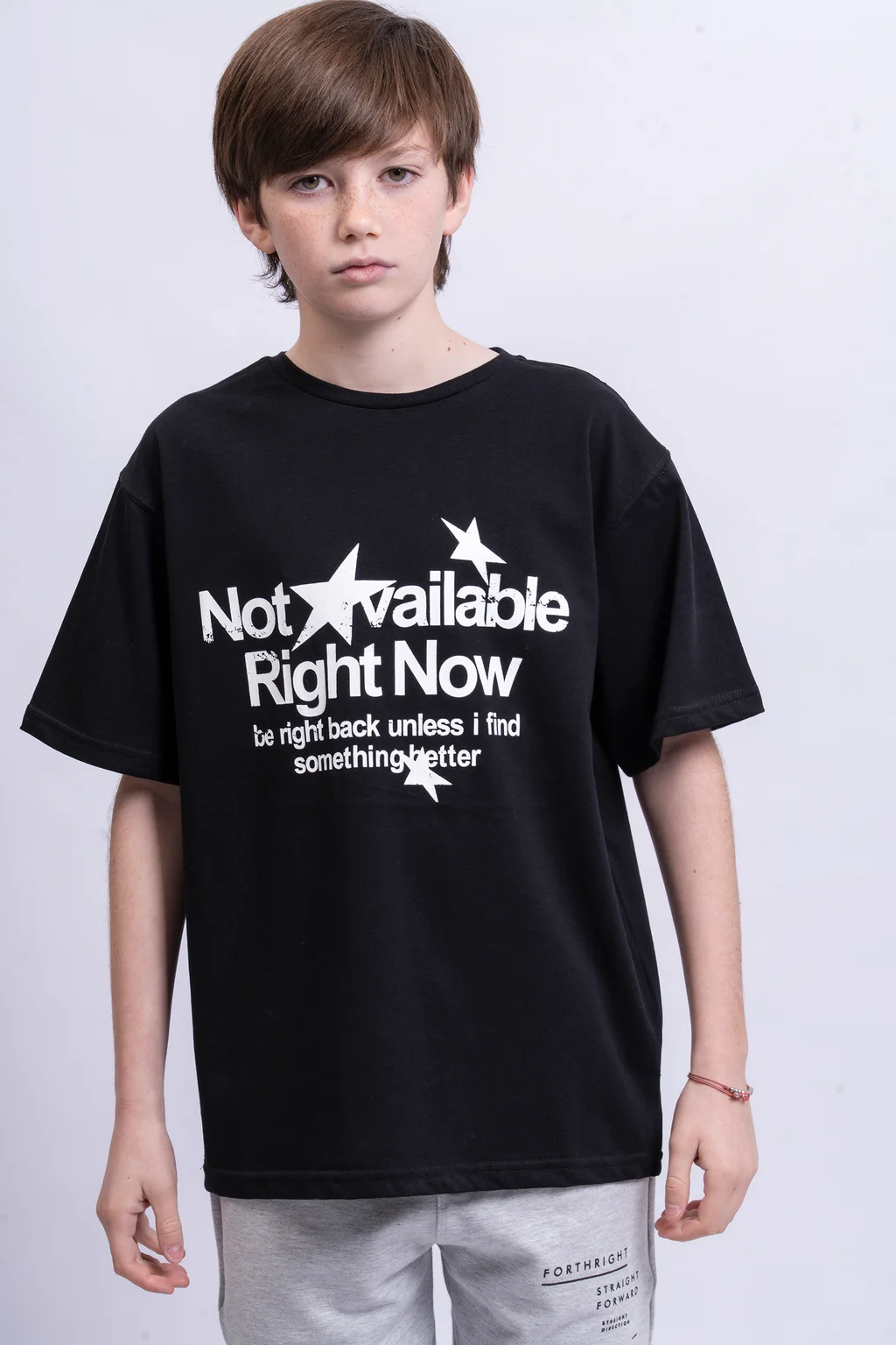 Remera Gael Manga Corta Oversize En Algodon Frio Con Estampa Not Aviable - 0