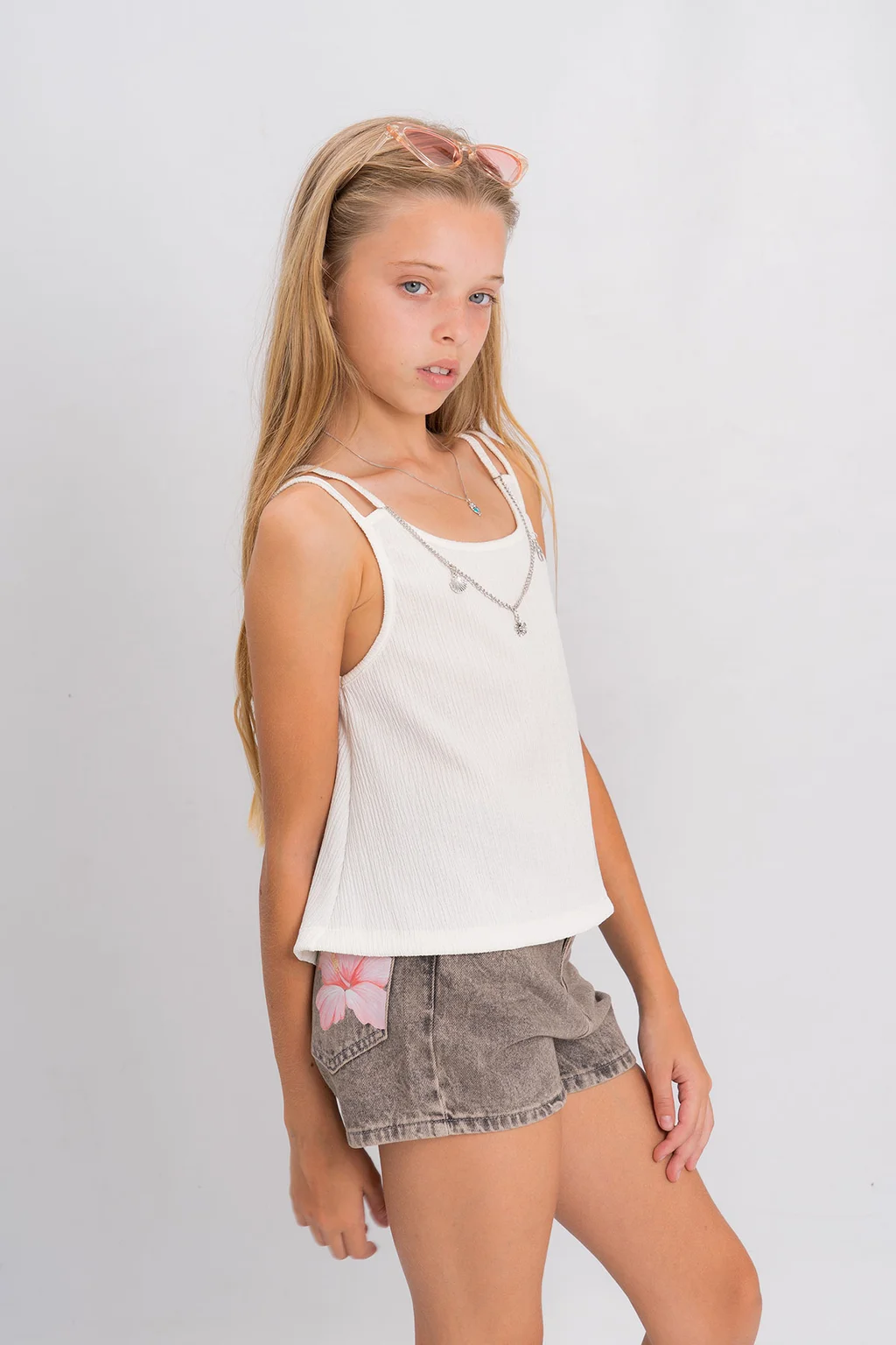 Blusa Sin Manga Desagujada - 0