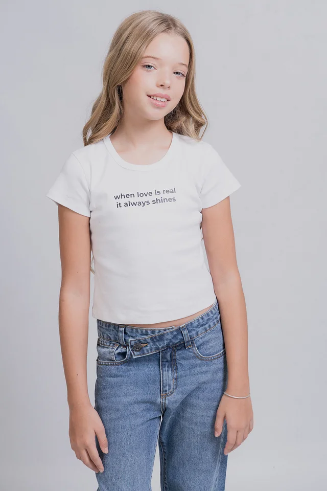 Remera Aris Manga Corta Llavero Osito Ribb Algodon