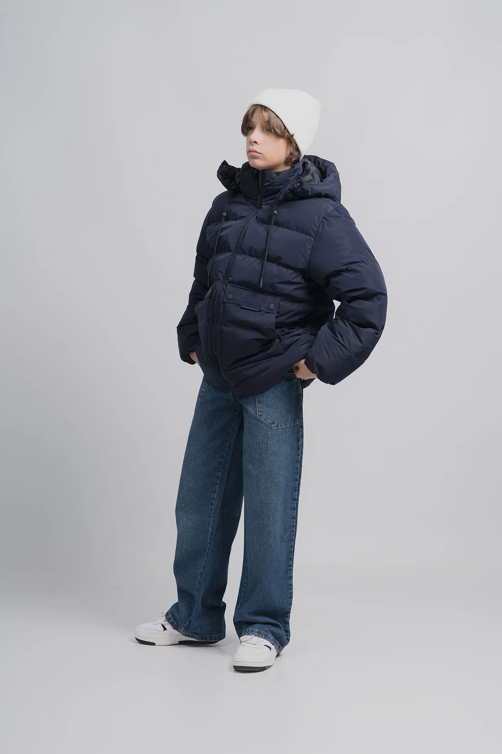 Jeans buggy con bolsillos y recortes - 3