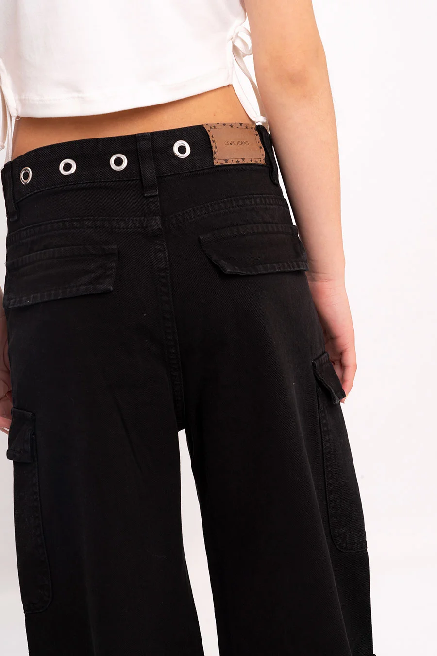 Pantalon Cargo Color Bolsillo Del Y Tras C/ Tapas-