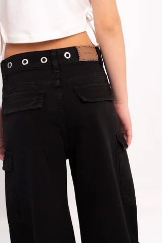 Pantalon Cargo Color Bolsillo Del Y Tras C/ Tapas- - Vista 4