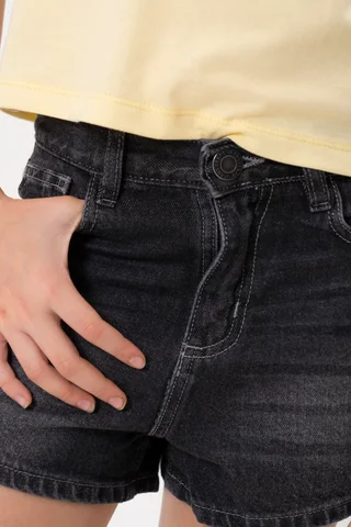 Short Mom Black Con Bigotes - Vista 4