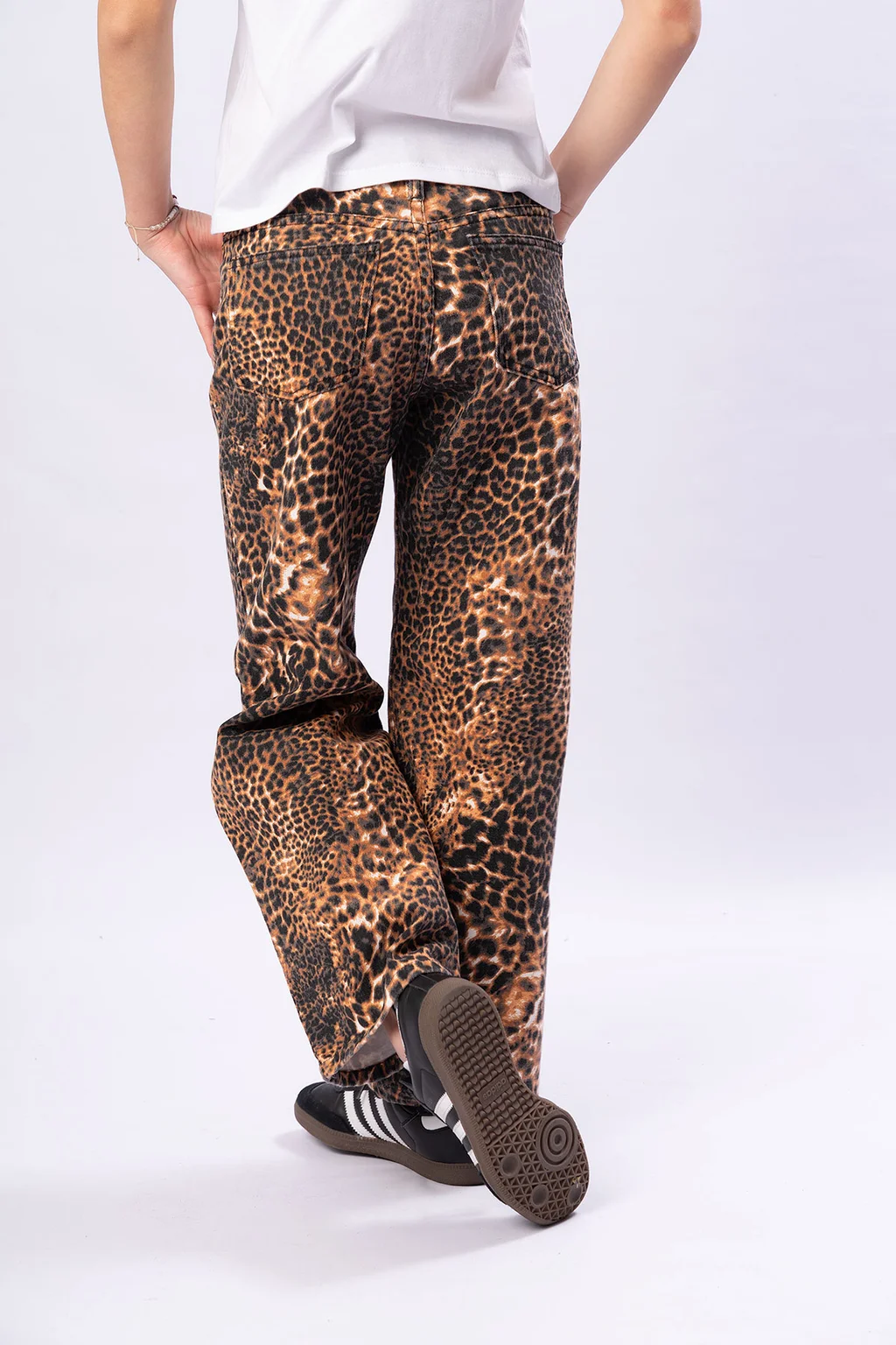 Pantalon Wide Leg Animalprint