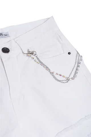 Short Mom color con cadena - Vista 3