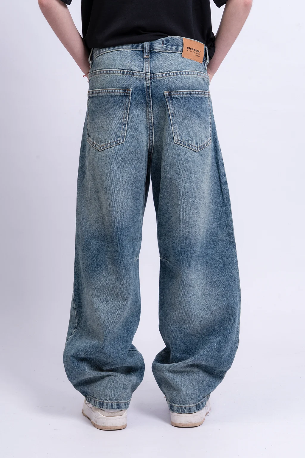 Jean Ryan Baggy Blue Matizado Con Pinza. Calce Amplio. - 1