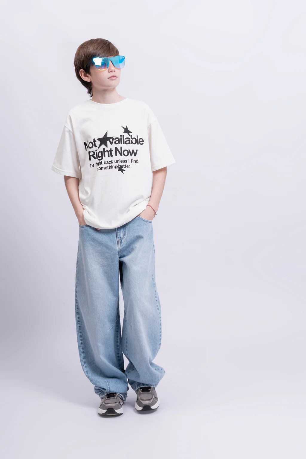 Remera Gael Manga Corta Oversize En Algodon Frio Con Estampa Not Aviable - 2