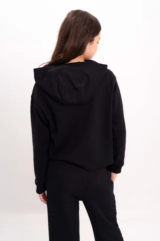 Hoddie En Rustico C/ Capucha Estampado New Wave - Vista 4