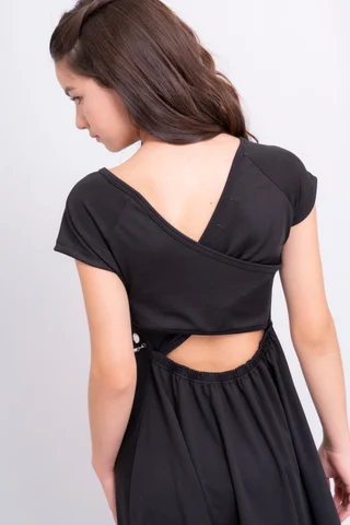 Vestido Micrifibra Con Abertura Espalda Y Cinto Lurex - Vista 4