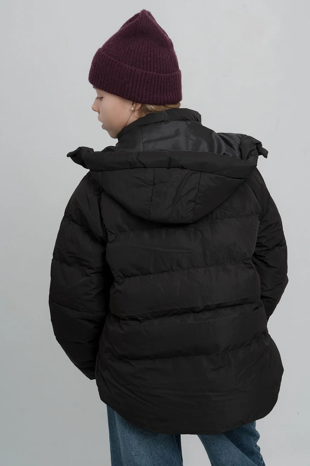 Puffer C Capucha Desmontable Bolsillos C Detalles Engomados Y Cintura Ajustable - 2