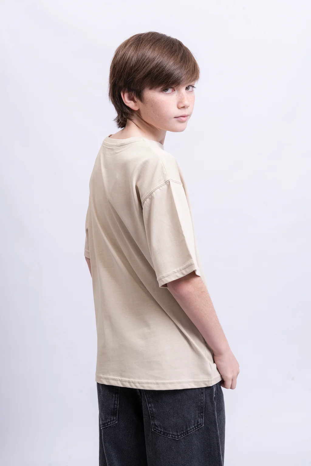 Remera Bauty Manga Corta Oversize En Algodon Frio Con Estanpa Thanks For Nothing - 2