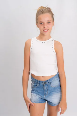 Musculosa con tachitas star - Vista 1