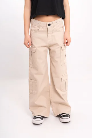 Pantalon Cargo Color Bolsillo Del Y Tras C/ Tapas- - Vista 6