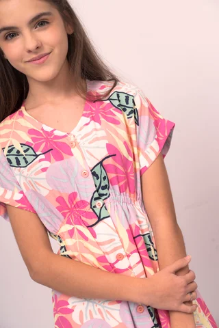 Vestido M/C Full Print C/ Botones Delanteros - Vista 2
