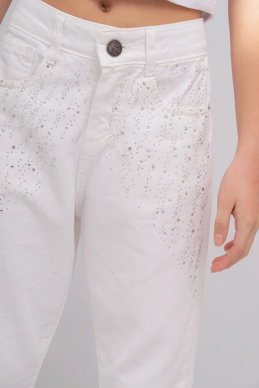 Mom Shine Blanco Y Negro C Brillos