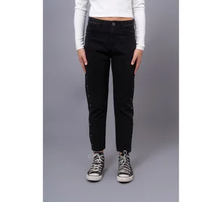 Pantalon Mom Color Con Tachas - Vista 4
