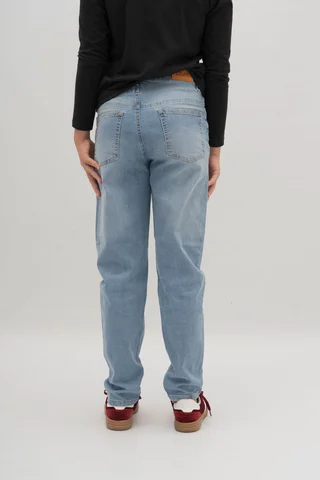 Jeans Nena Calce Relajado Doble Cintura - Vista 3