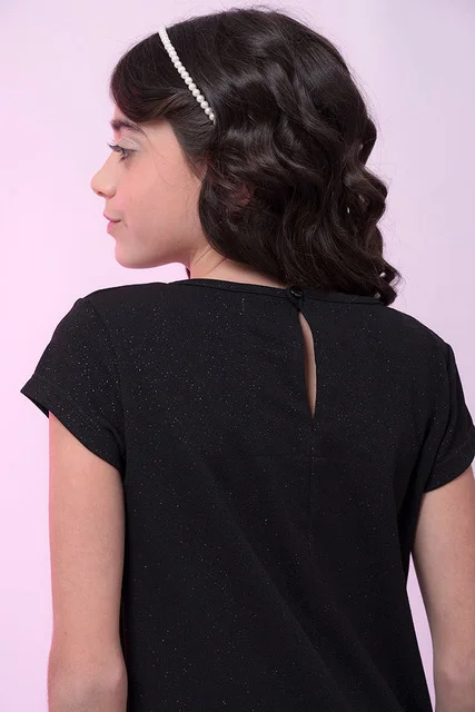 Vestido lurex C/Frunce De Costado