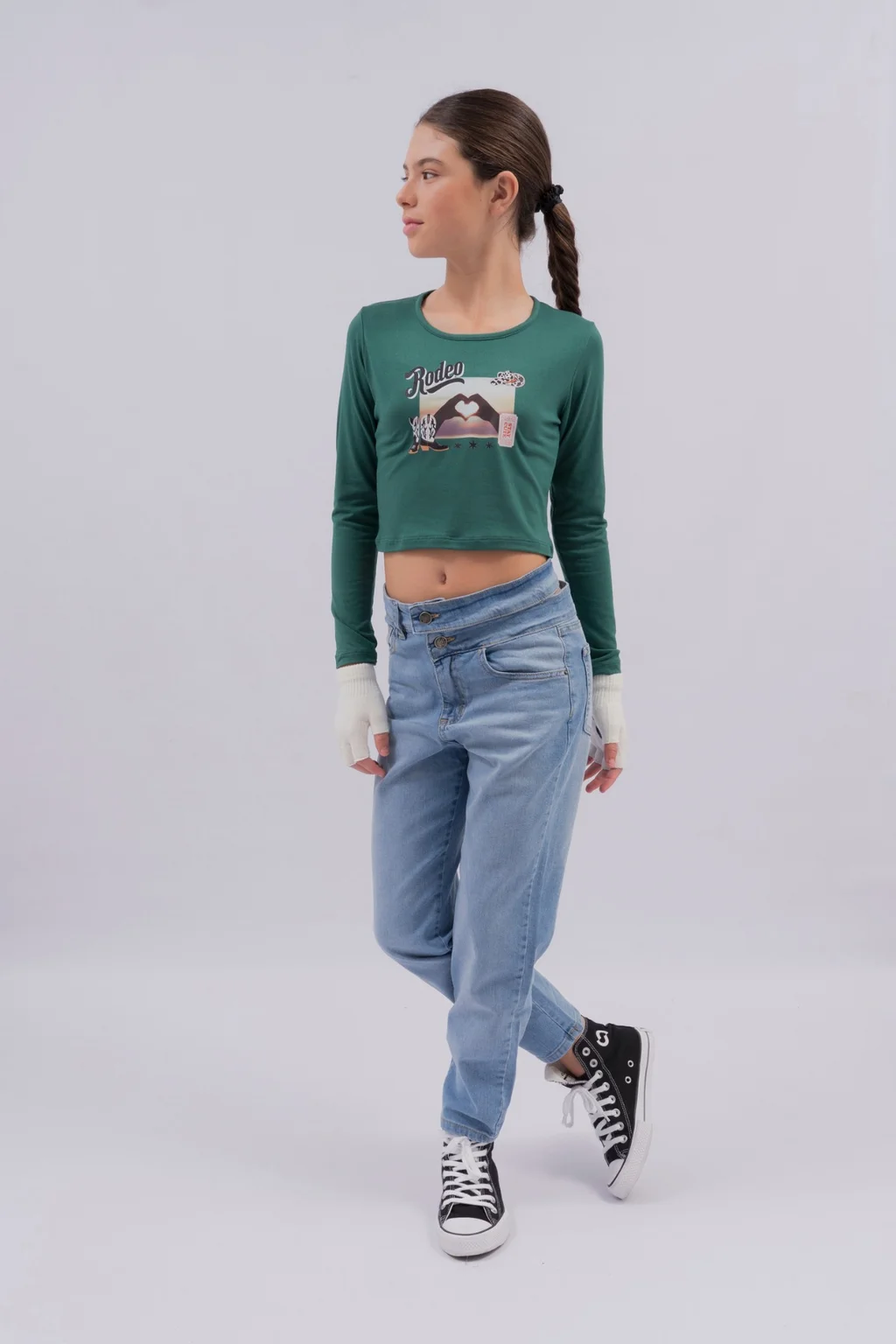 Remera Modal Rodeo Manga Larga - 1