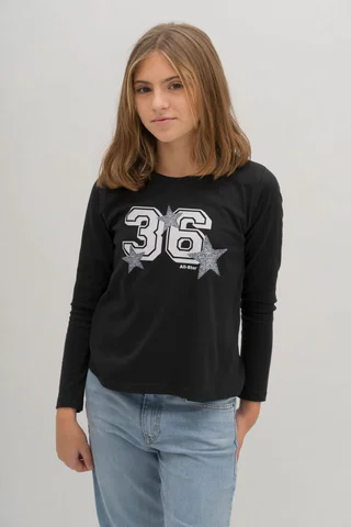 Remera en Jersey con estampado 36 - Vista 1