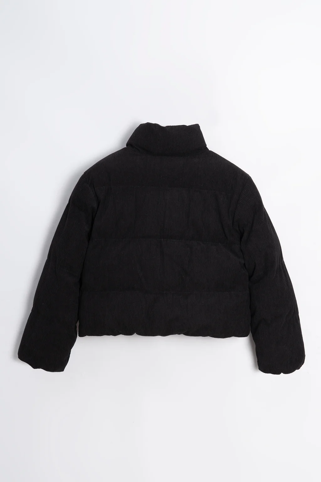 Campera De Corderoy Con Interior De Corderito Cuello Alto Y Broches Al Tono - 4