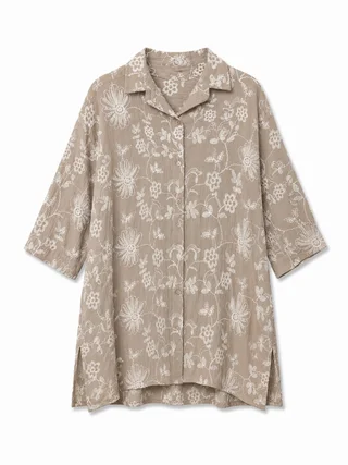 Camisa Aguirre Bordada - Art 174 (lino) - Vista 5