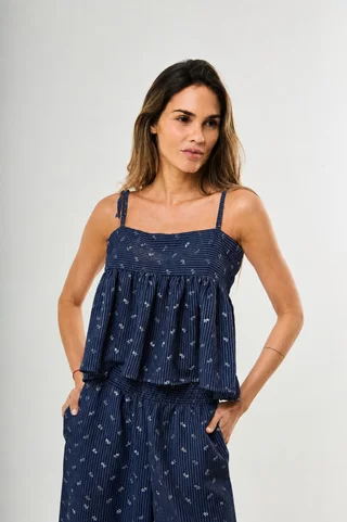 Top Liberty - Art 1394 (lino bordado) - Vista 1