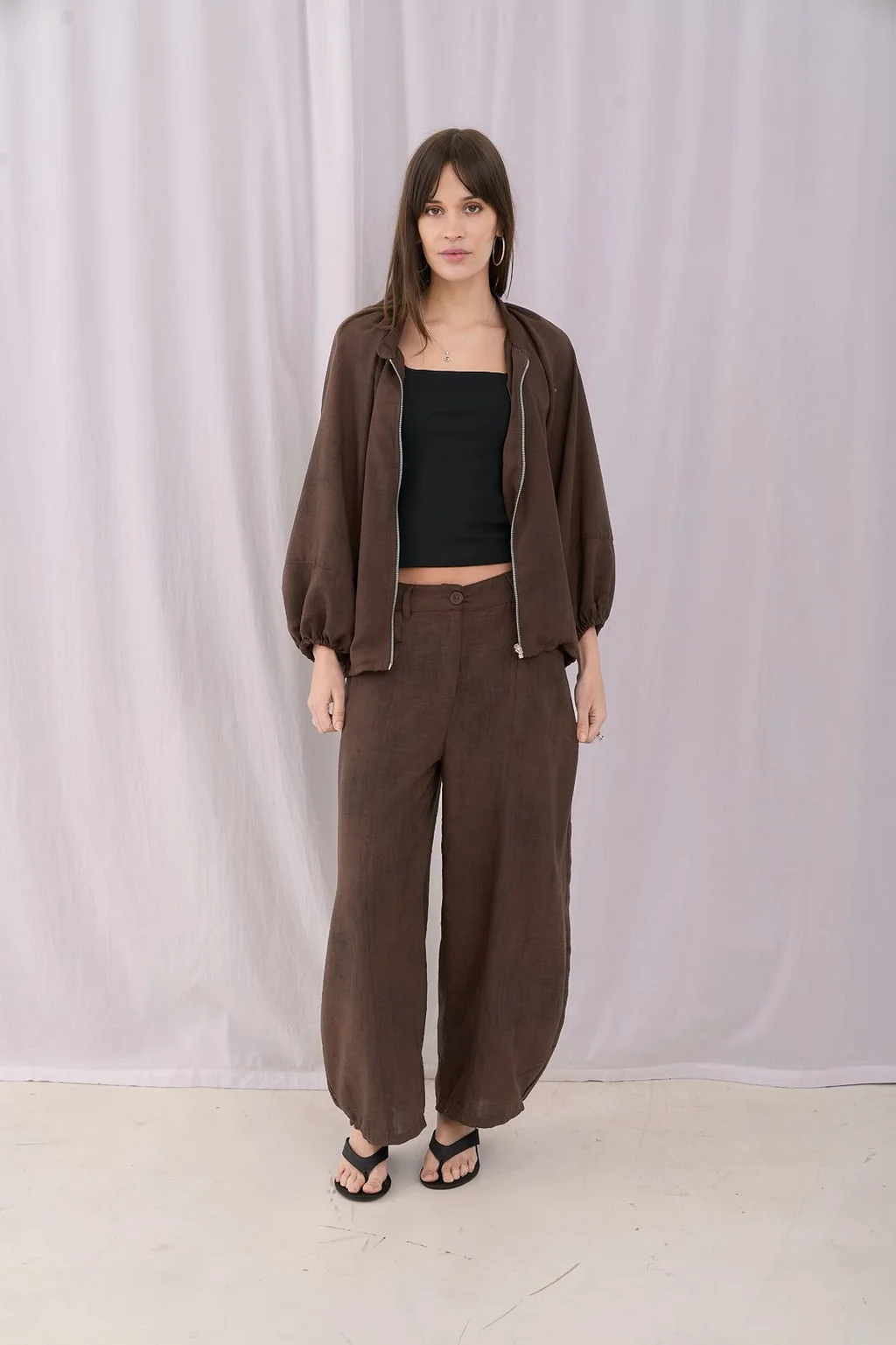 Pantalon Globo Merida - Art 1625 (lino vintage)