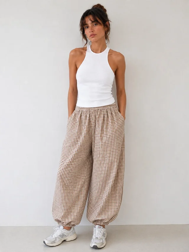 Pantalon Vichy - Art 1370 (poplin cuadrille)