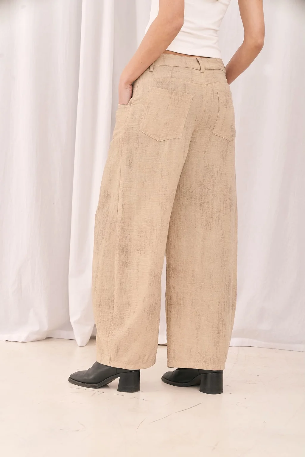 Pantalon Globo Merida - Art 1625 (lino vintage)