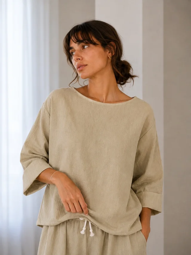 Blusa Matise - Art 1383 (lino esmerilado)