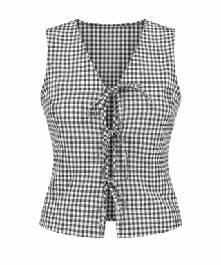 Blusa Vichy - Art 1644 (poplin cuadrille) - Vista 2