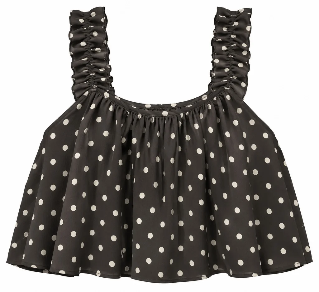 Blusa Lunares - Art 1697 (crep)