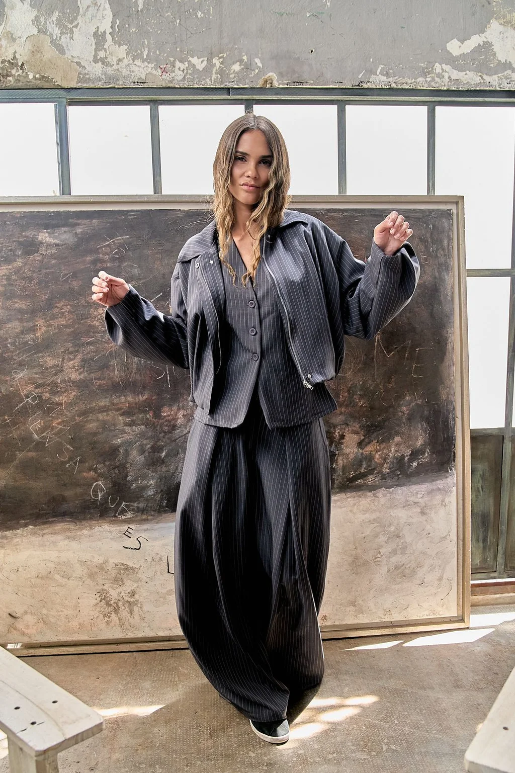 Pantalon Molly - sastrero rayas art 1505