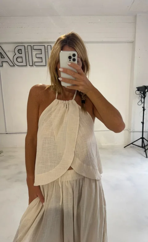 Top Daikiri Cruzado - Art 1408 (bambula)