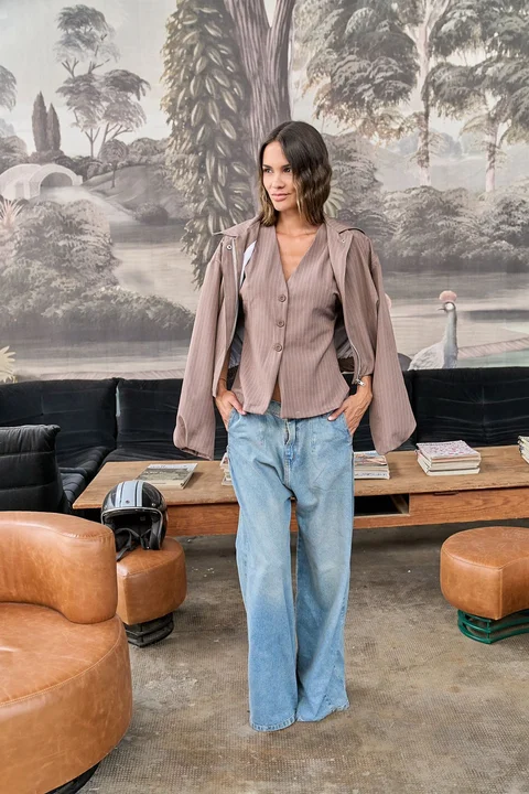 Campera molly - sastrera rayas art 1507