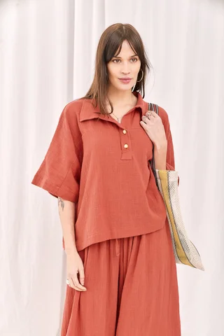 Camisa Morelos - Art 1618 (bambula algodon) - Vista 1