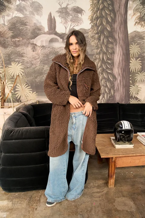 Tapado Londres - Art 907 ( piel sherpa)