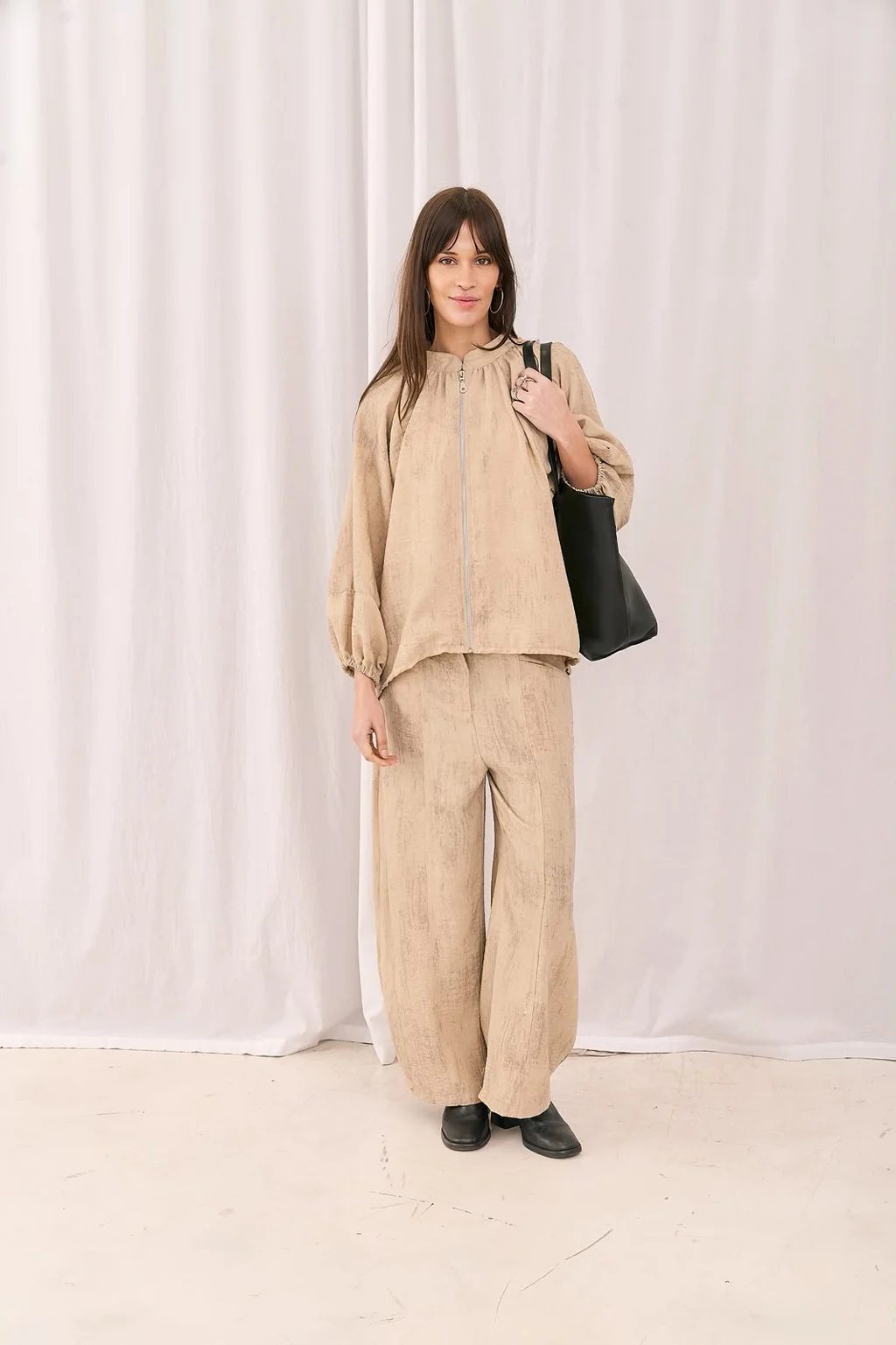 Pantalon Globo Merida - Art 1625 (lino vintage)