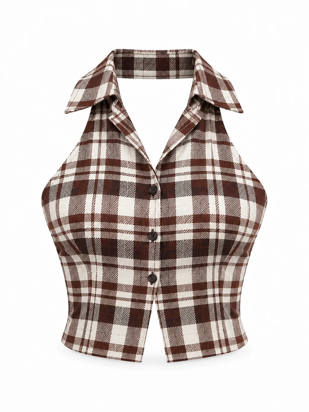 Top Camisa Tartar - Art 1740 (alg poplin cuadros)