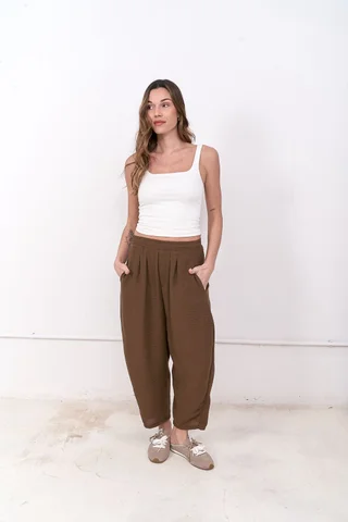 Pantalon Solana - Art 1378 (lino rustico) - Vista 1