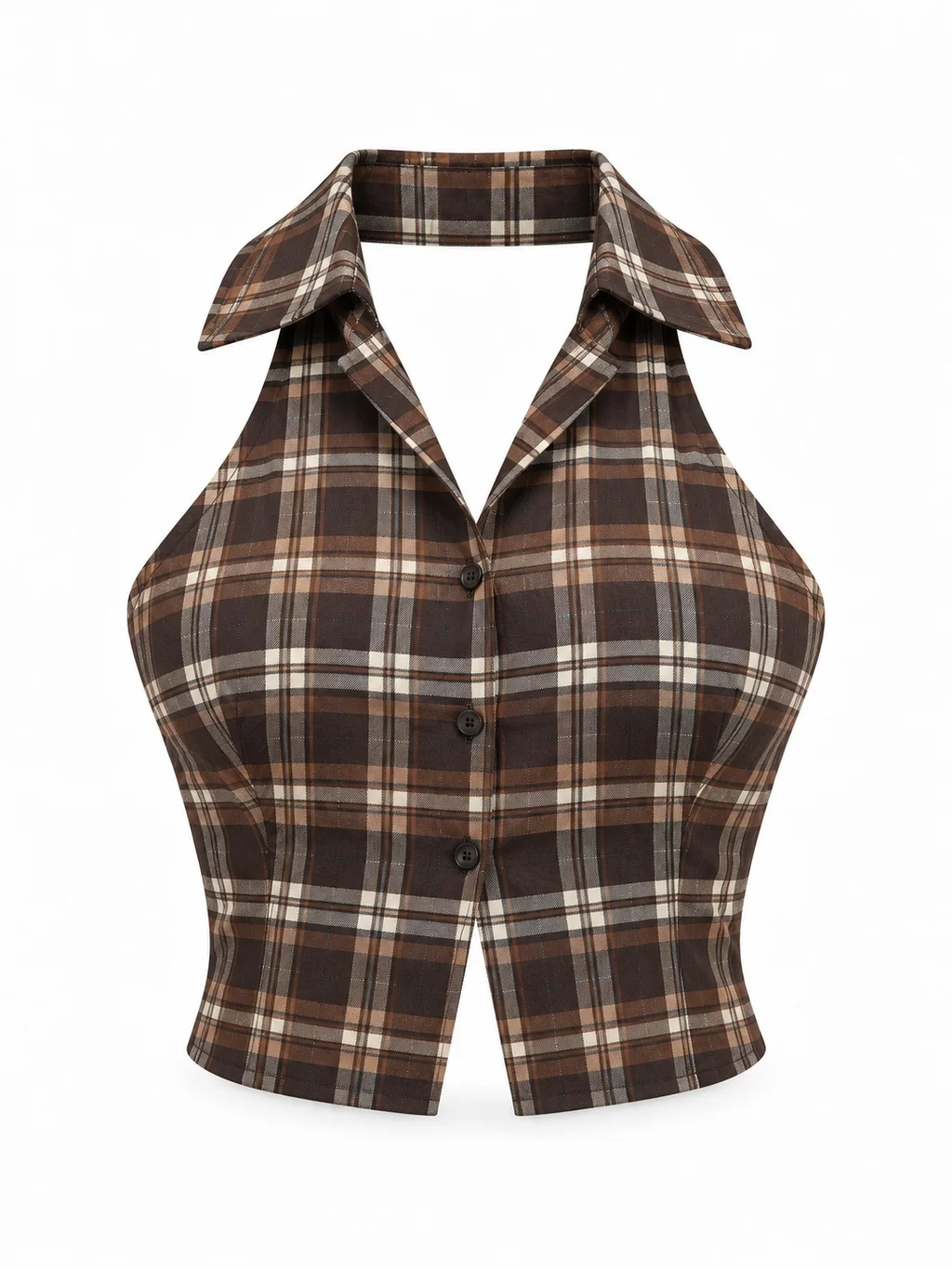 Top Camisa Tartar - Art 1740 (alg poplin cuadros)