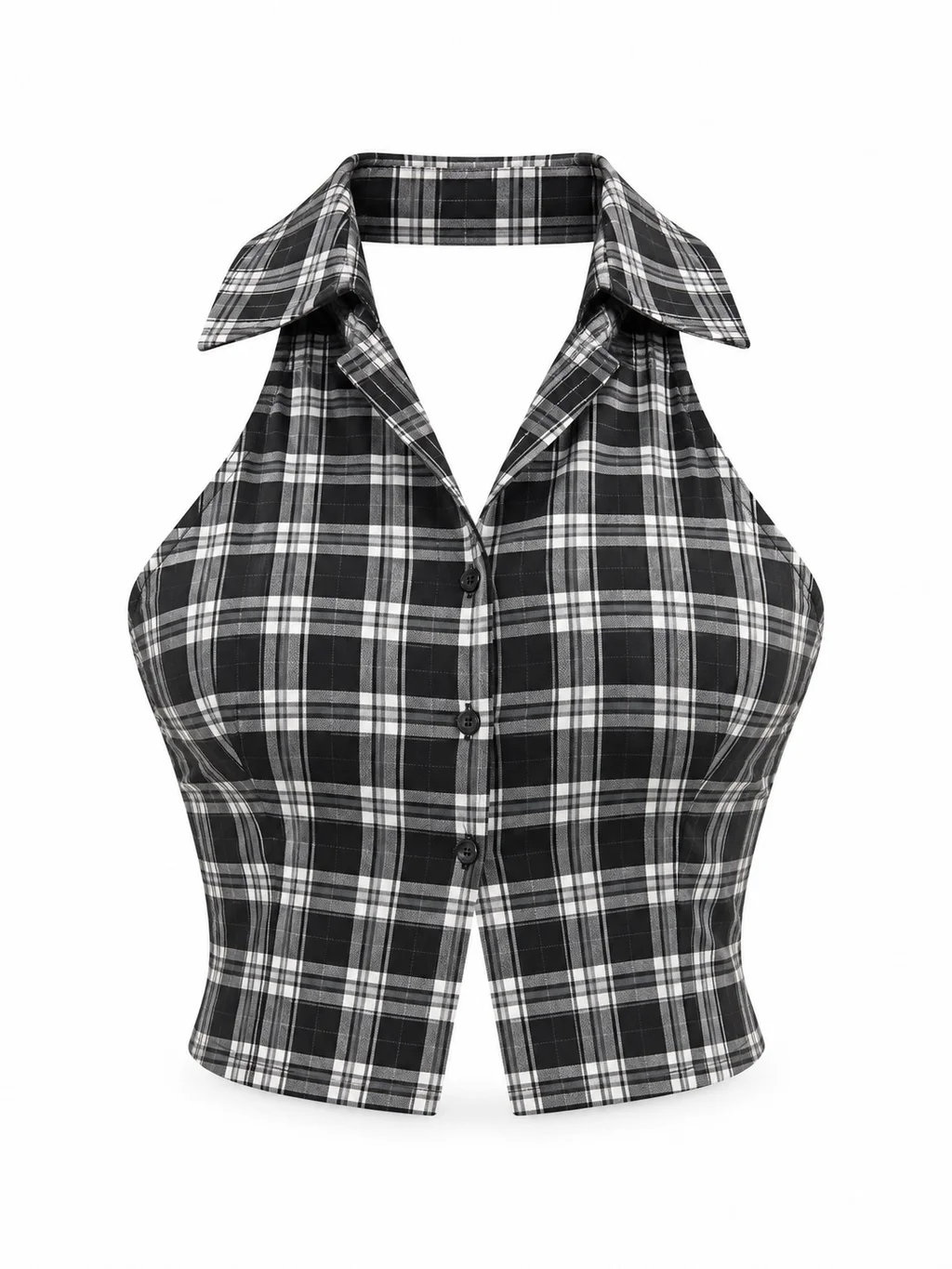 Top Camisa Tartar - Art 1740 (alg poplin cuadros)